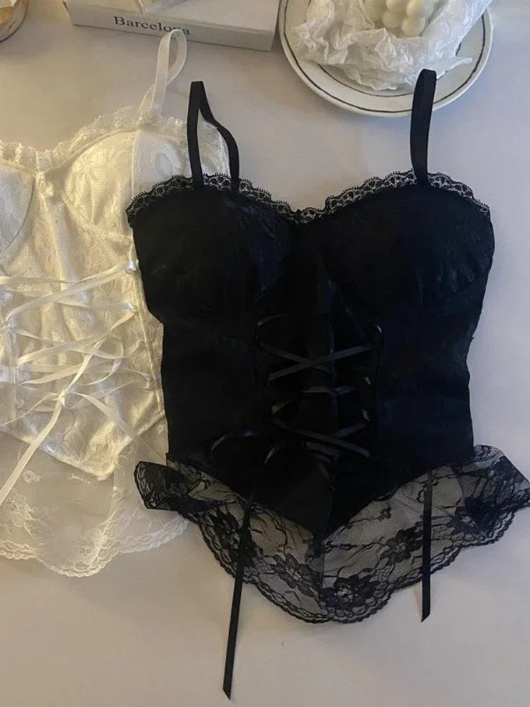 Lace Corset Crop Top