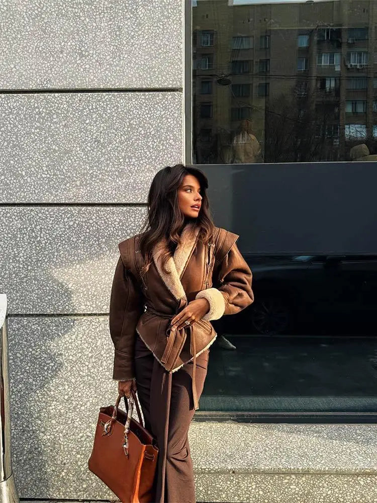 Fur Leather Jacket