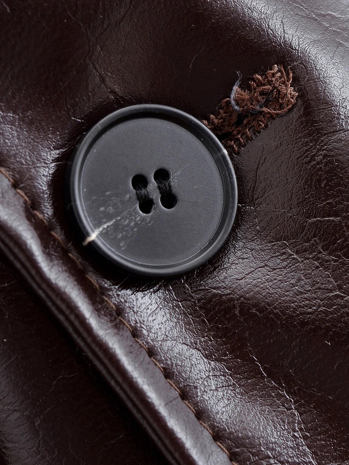 Leather windbreaker Jacket