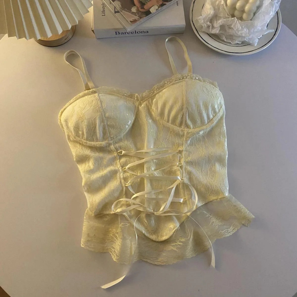 Lace Corset Crop Top