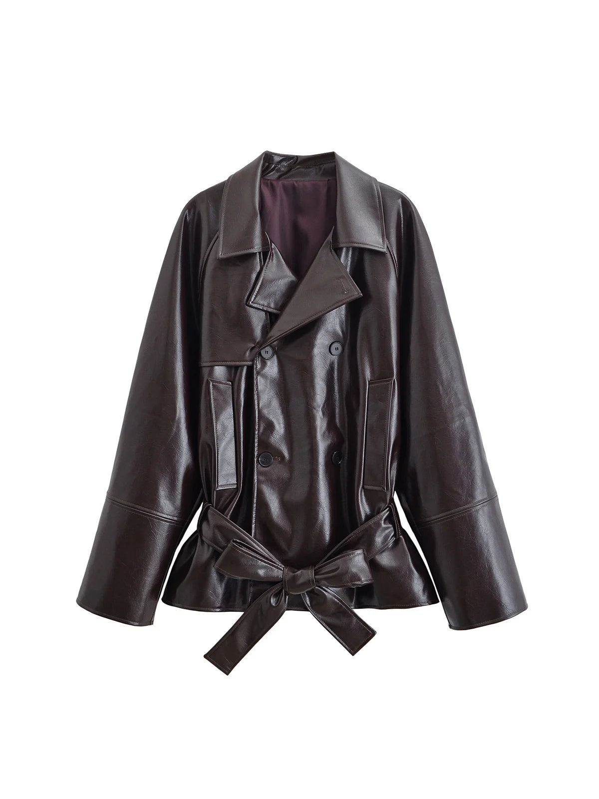 Leather windbreaker Jacket