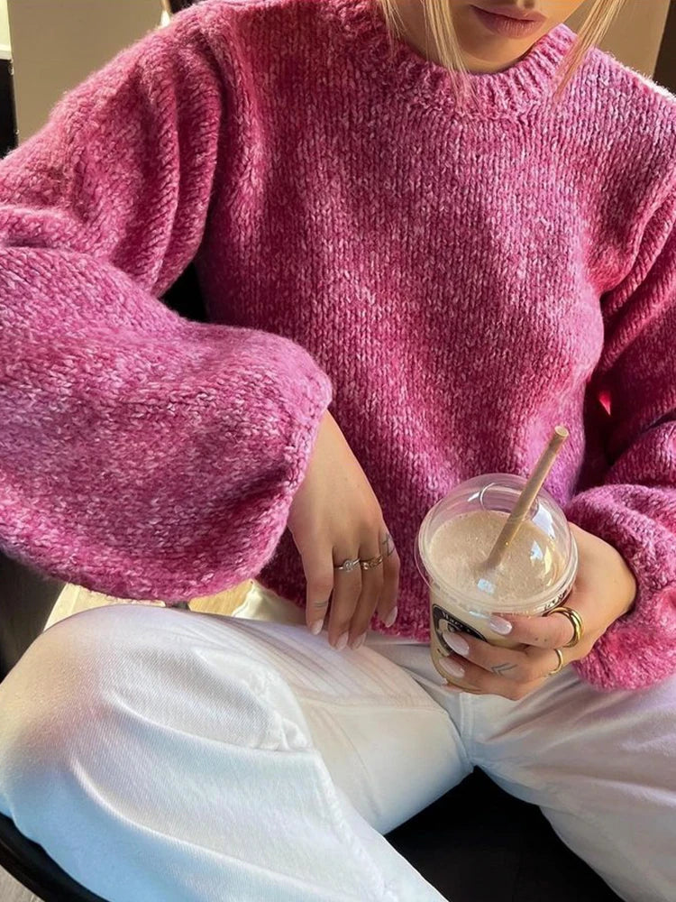 Backless Knitted Sweater