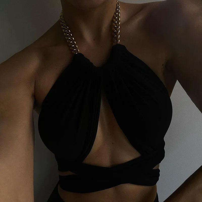 Black and Gold Top