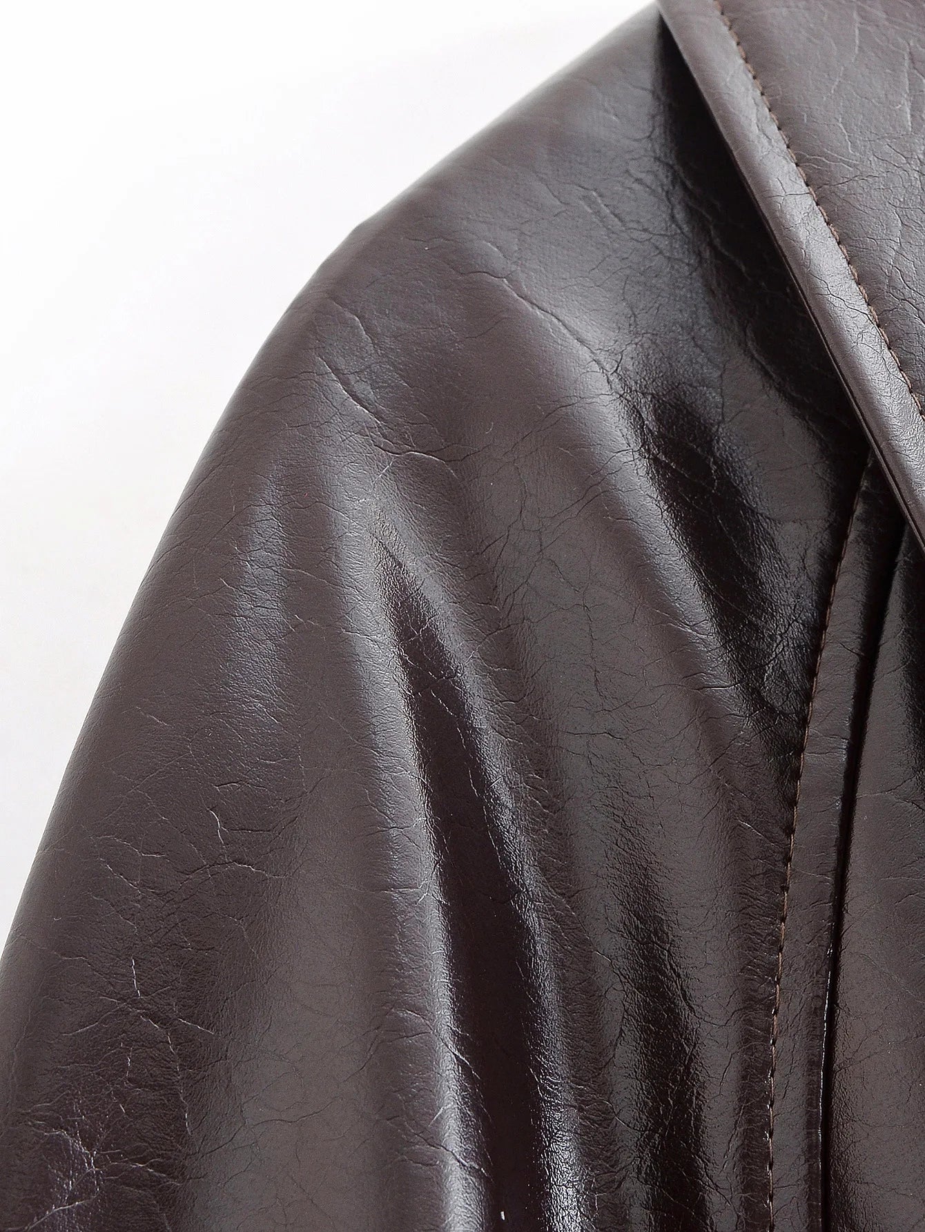 Leather windbreaker Jacket