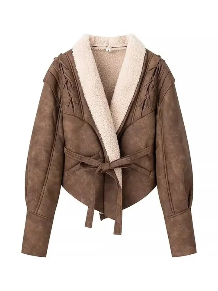 Fur Leather Jacket