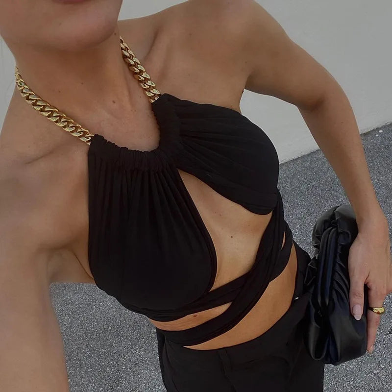 Black and Gold Top
