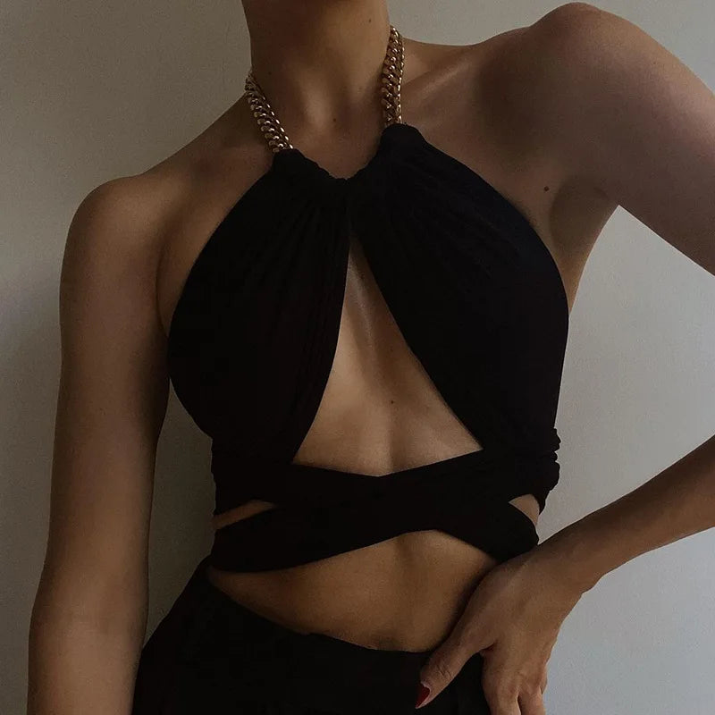 Black and Gold Top