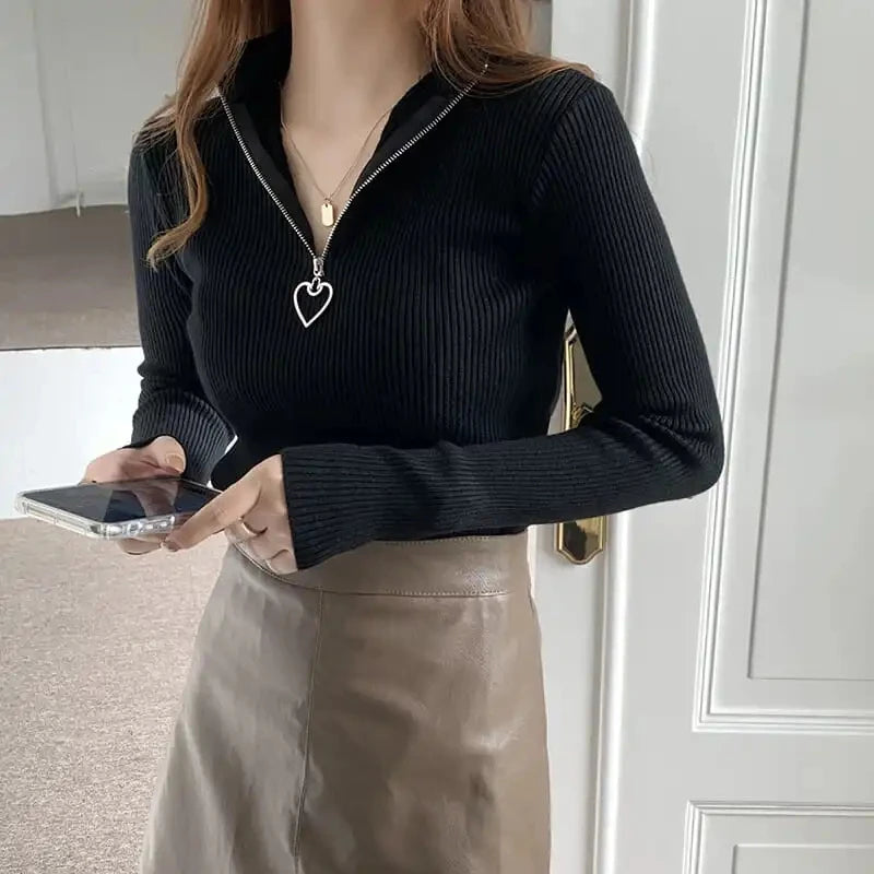 Love Zip Sweater