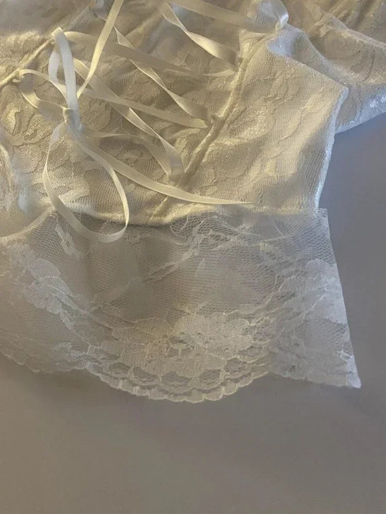 Lace Corset Crop Top