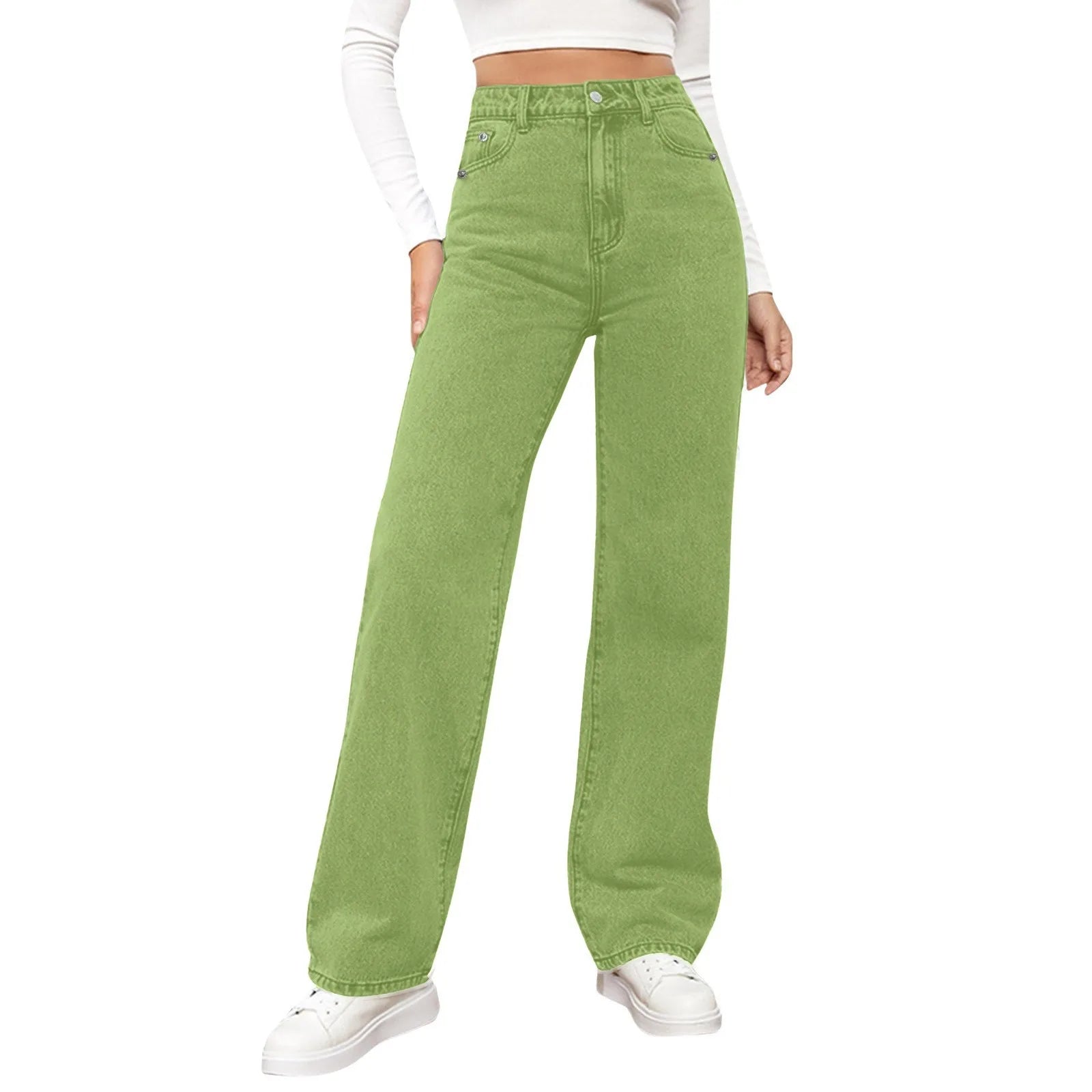 High-Waisted Jeans