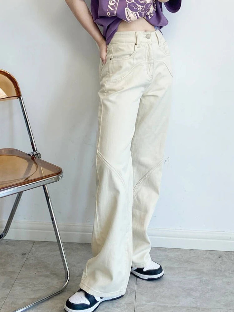 Beige Jeans