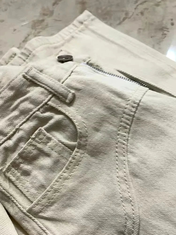 Beige Jeans