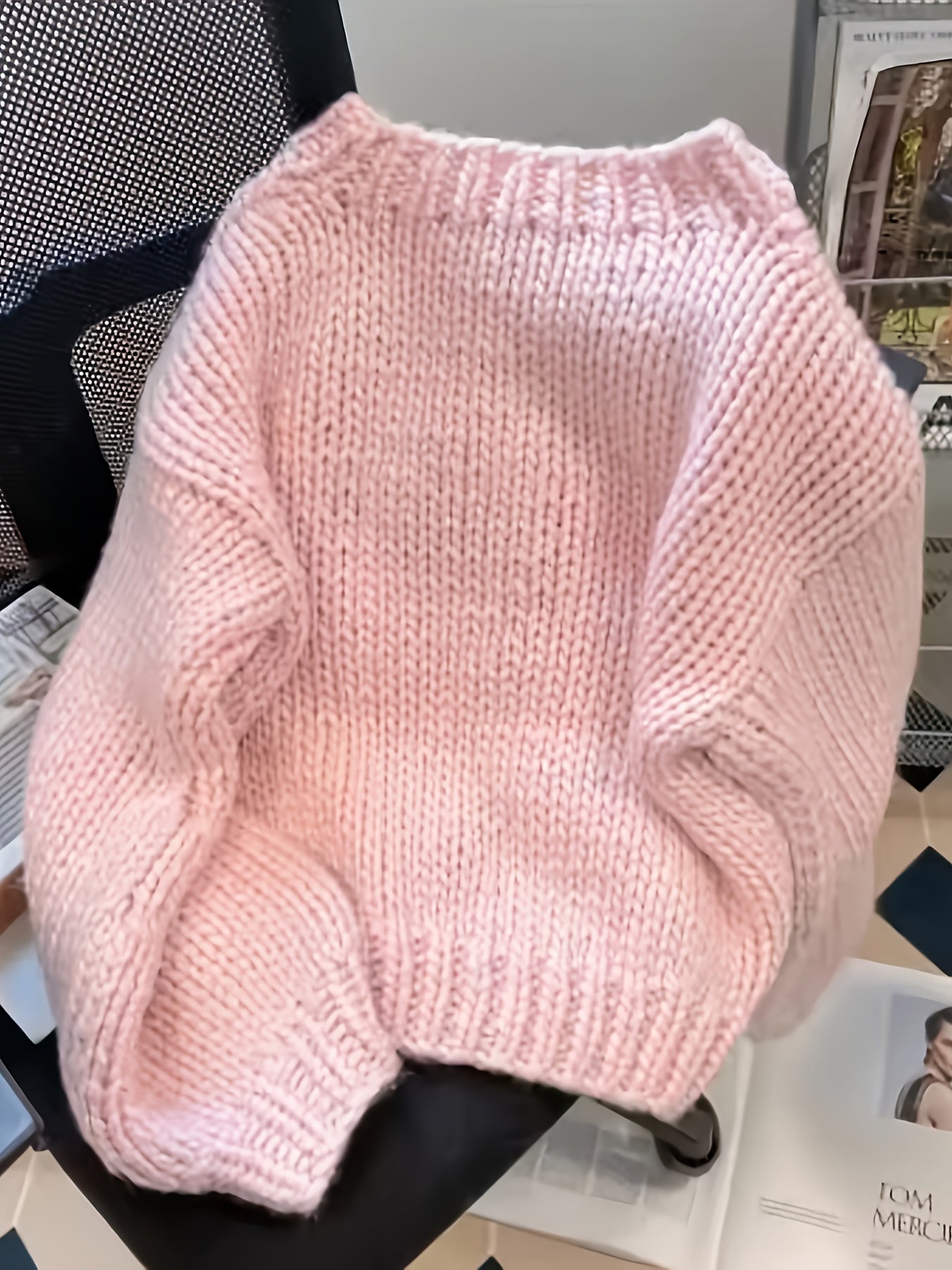Soft Pastel Pink Sweater