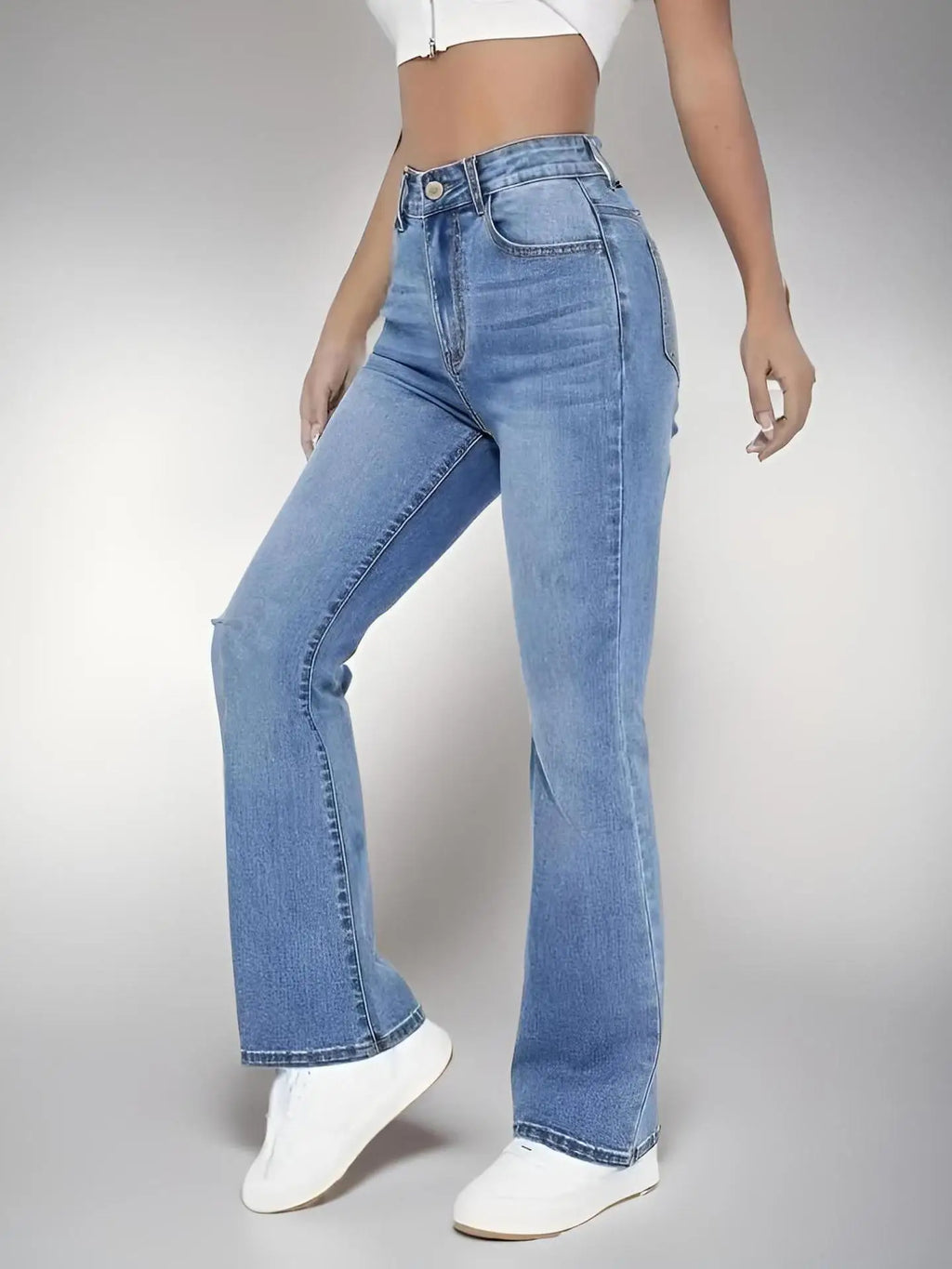 High-Waisted Skinny Jeans