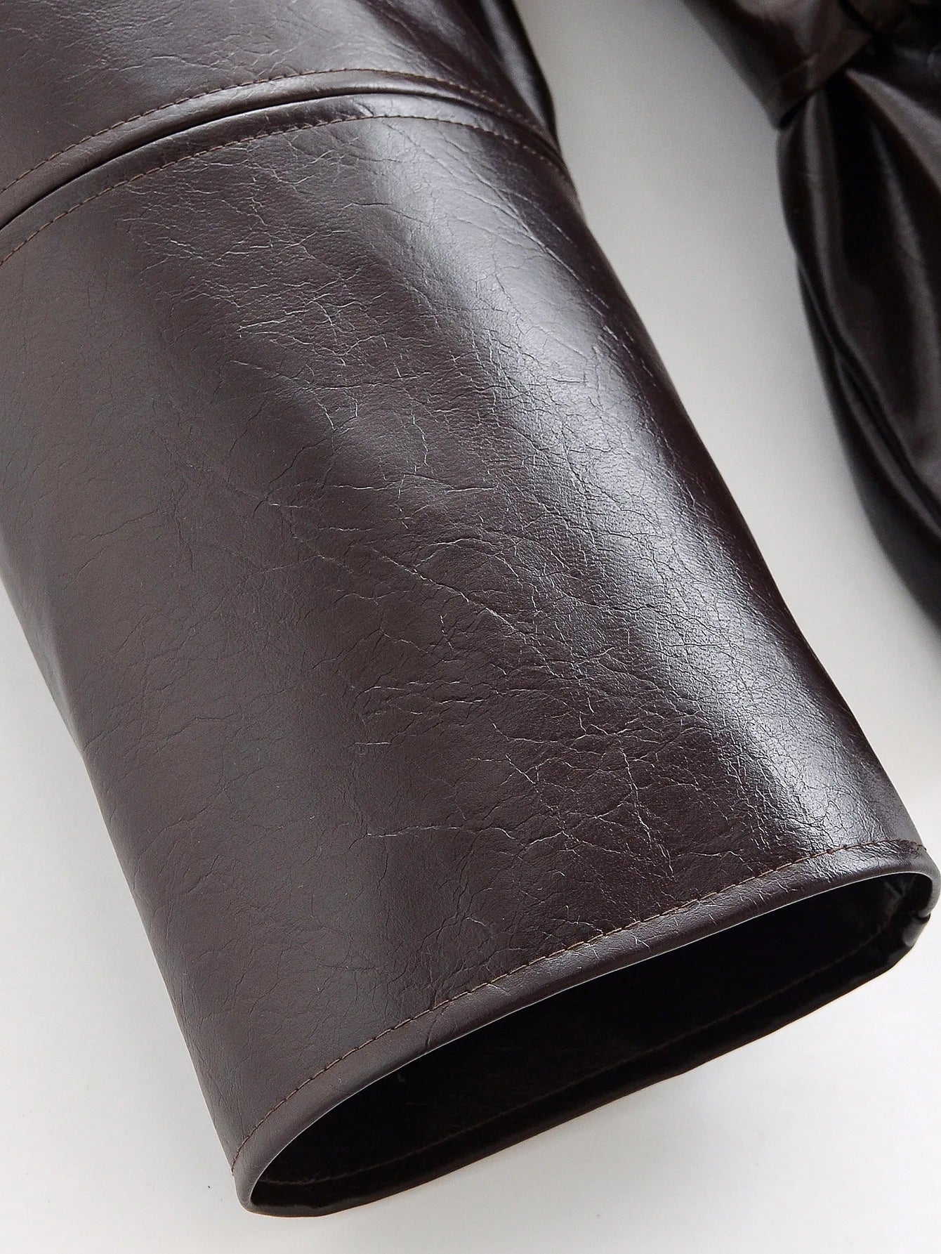 Leather windbreaker Jacket