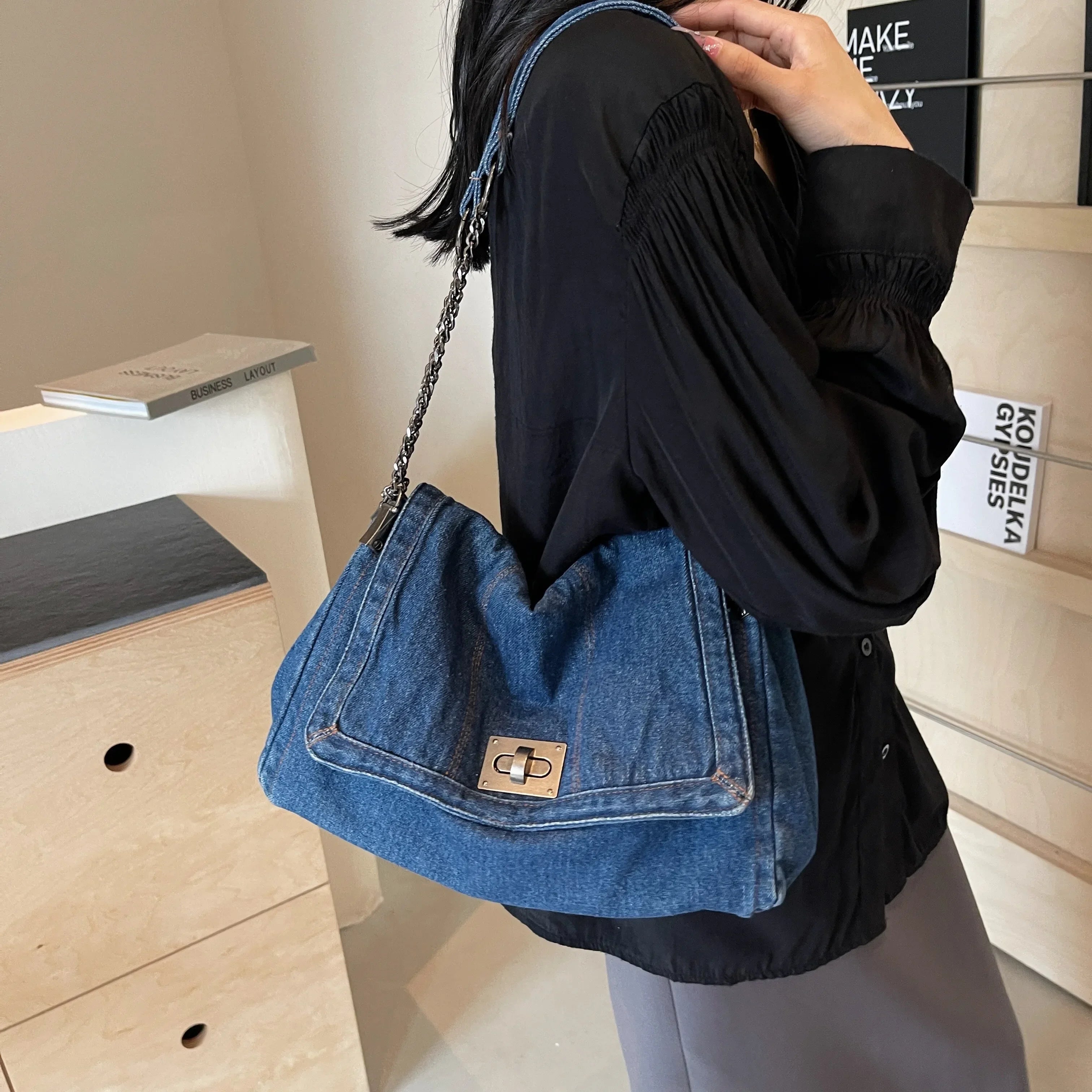 Denim Handbag