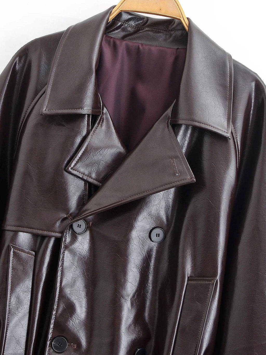 Leather windbreaker Jacket