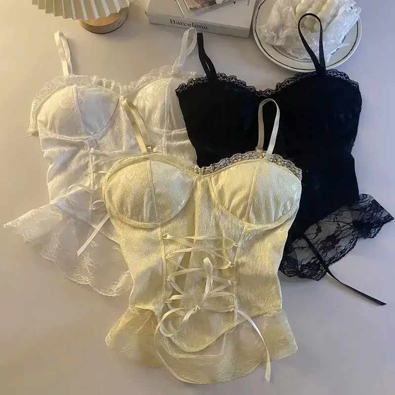 Lace Corset Crop Top