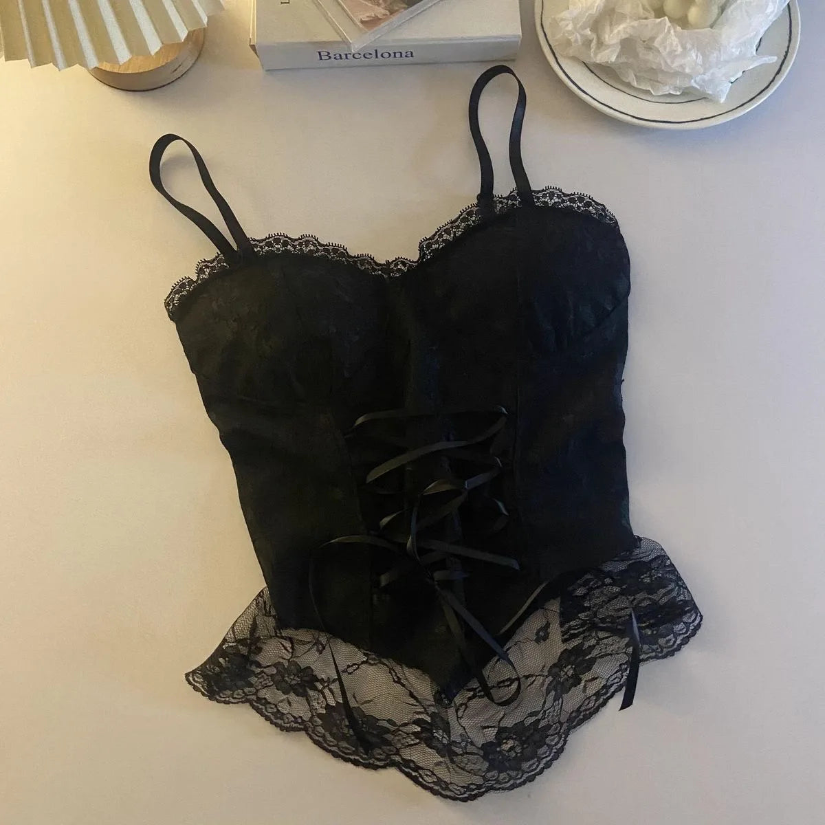 Lace Corset Crop Top