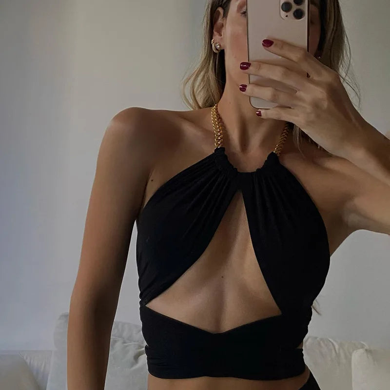 Black and Gold Top