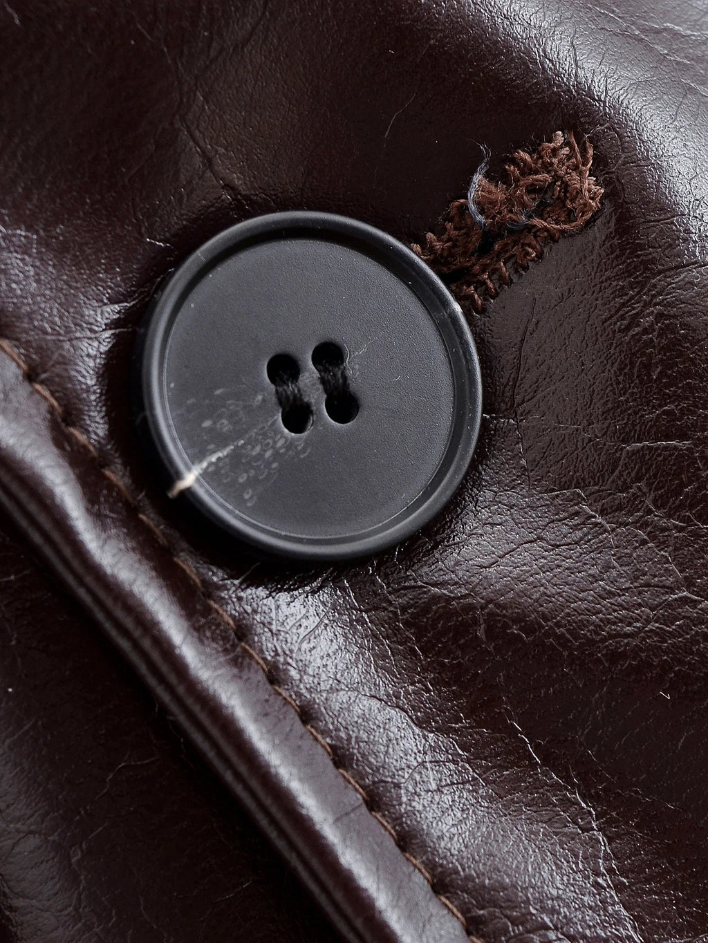 Leather windbreaker Jacket