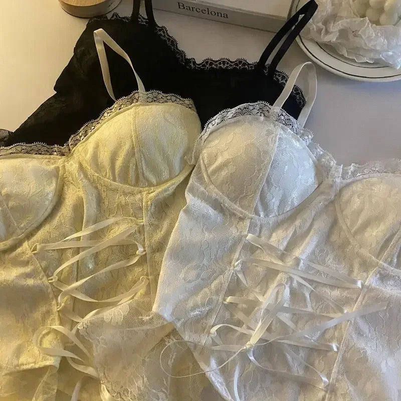 Lace Corset Crop Top