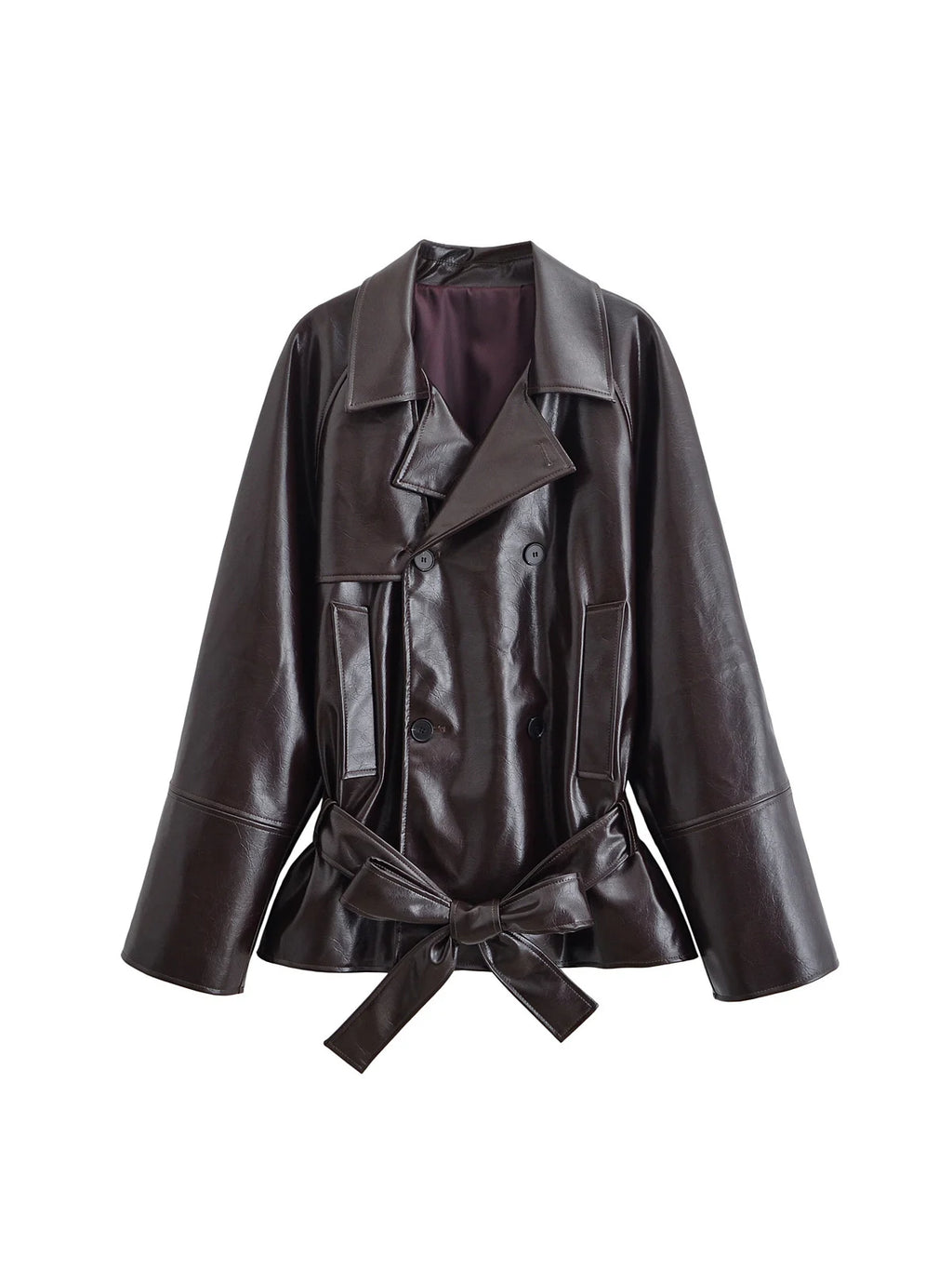 Leather windbreaker Jacket