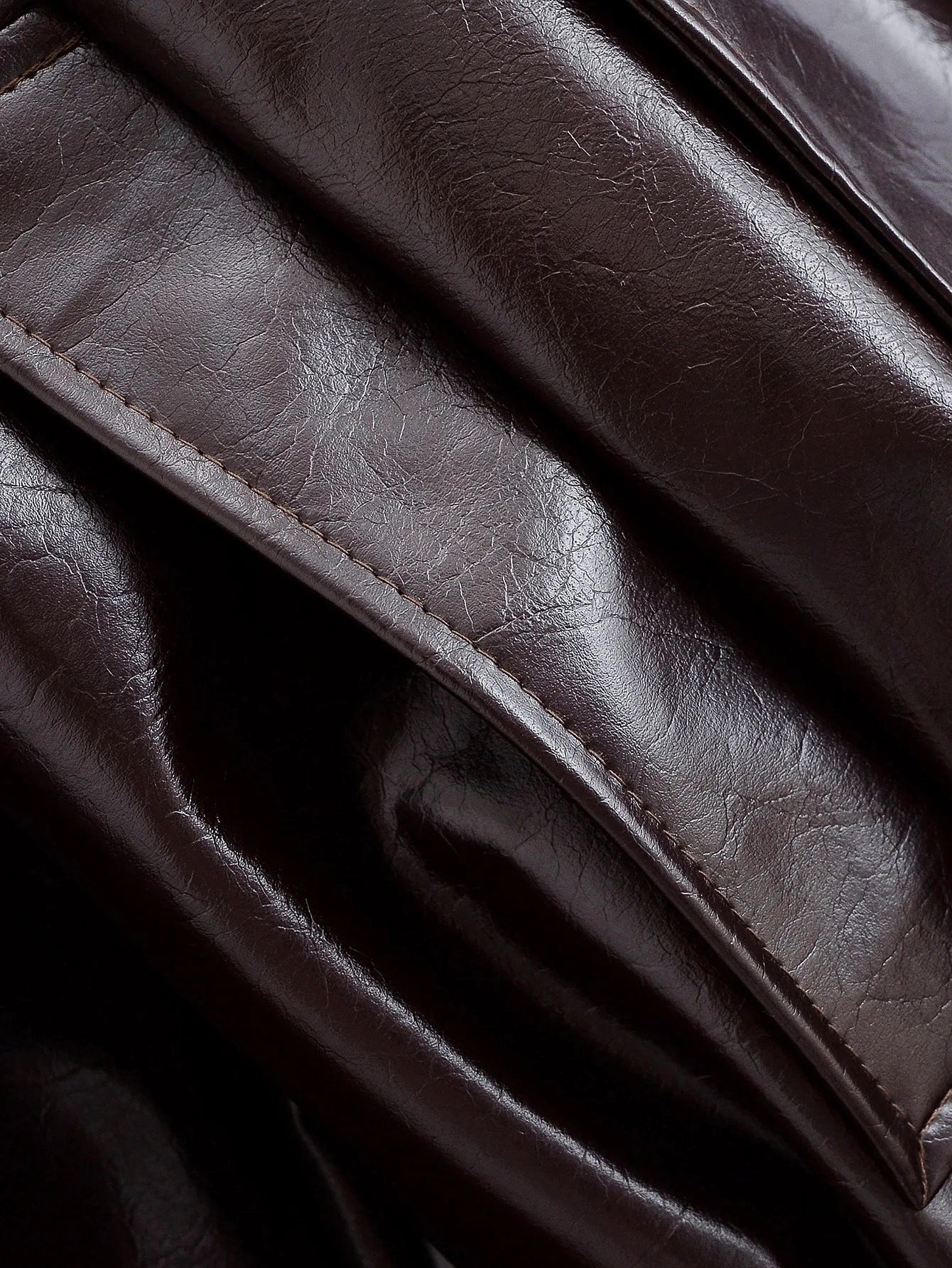 Leather windbreaker Jacket