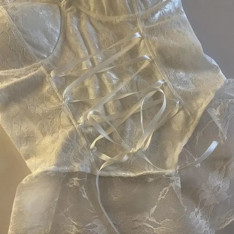 Lace Corset Crop Top