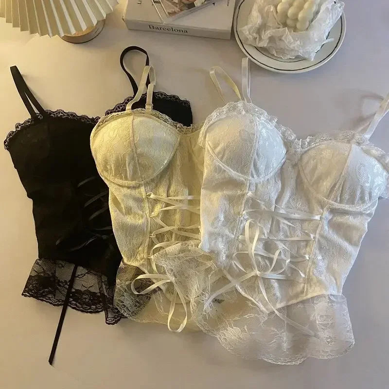 Lace Corset Crop Top
