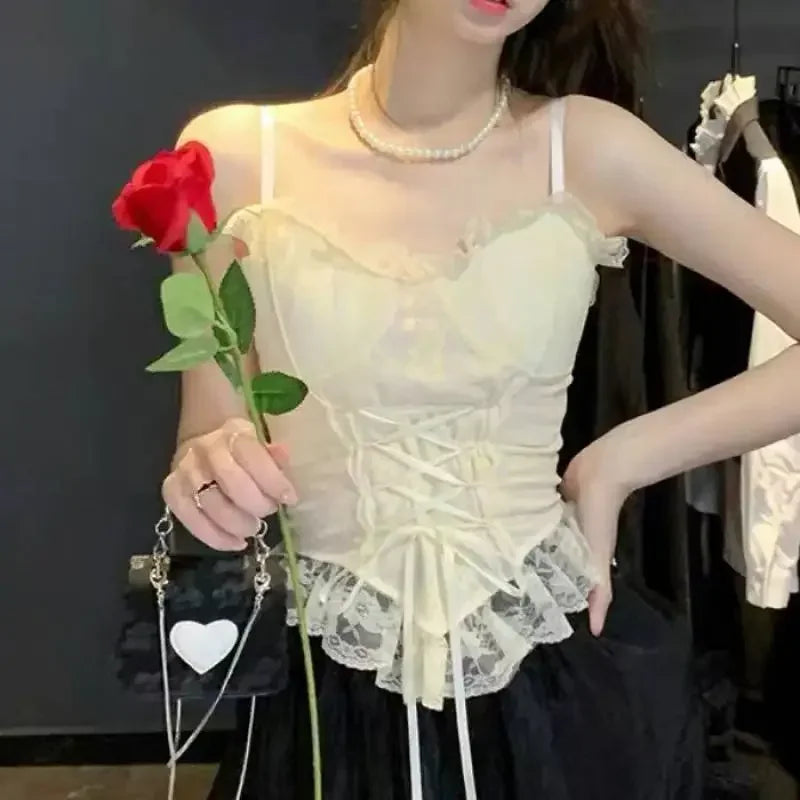 Lace Corset Crop Top