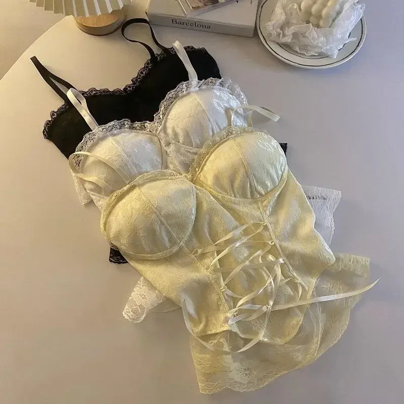 Lace Corset Crop Top