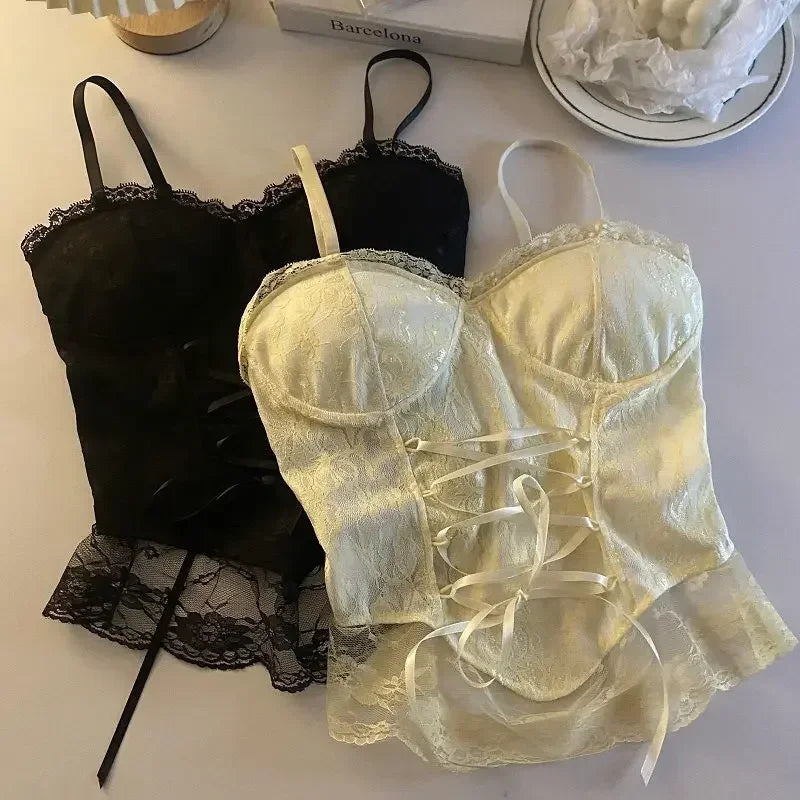 Lace Corset Crop Top