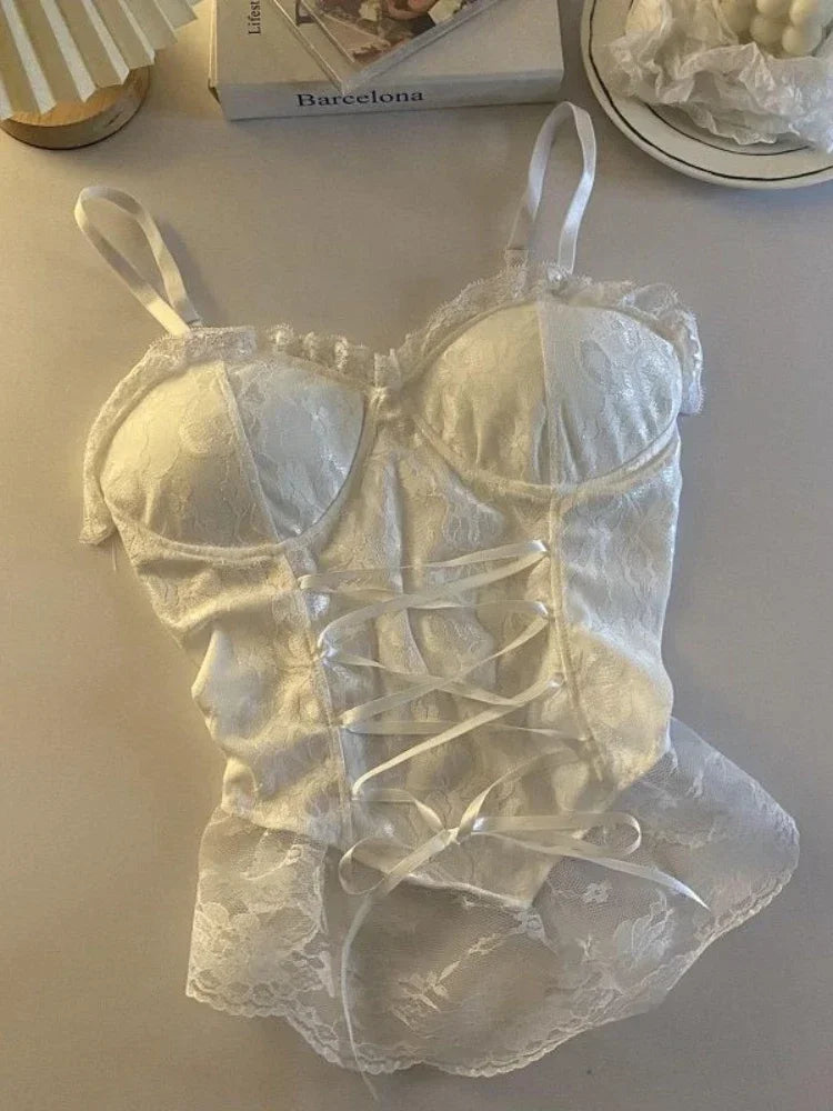 Lace Corset Crop Top