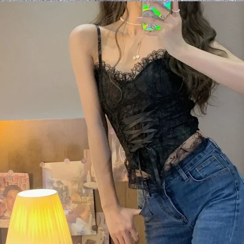 Lace Corset Crop Top