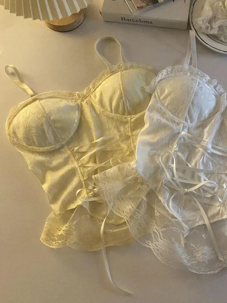 Lace Corset Crop Top