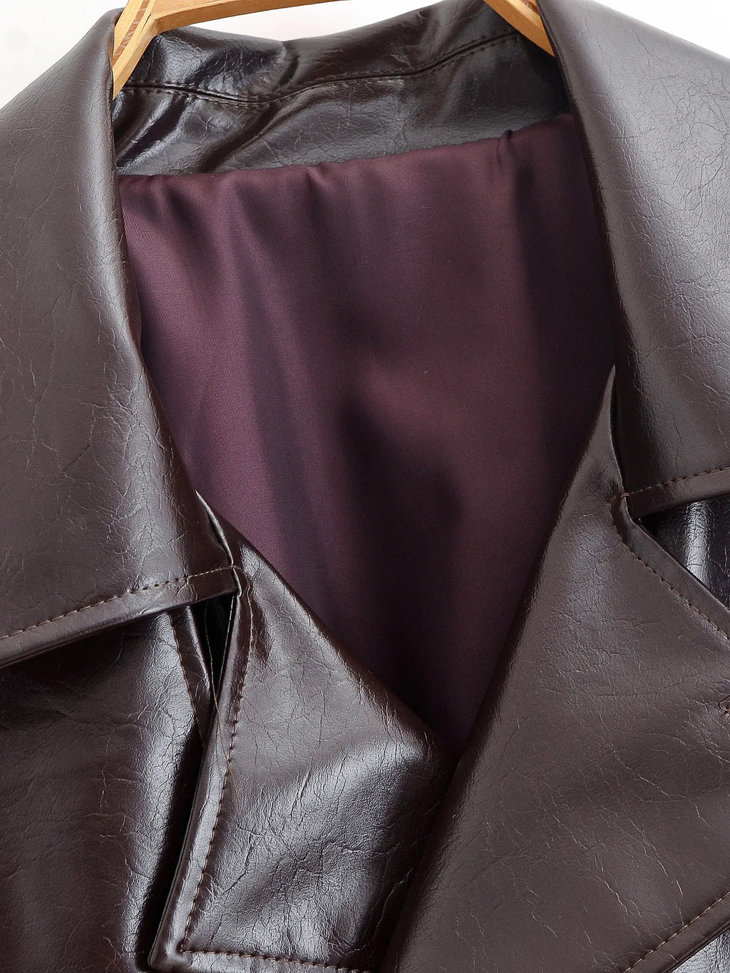 Leather windbreaker Jacket