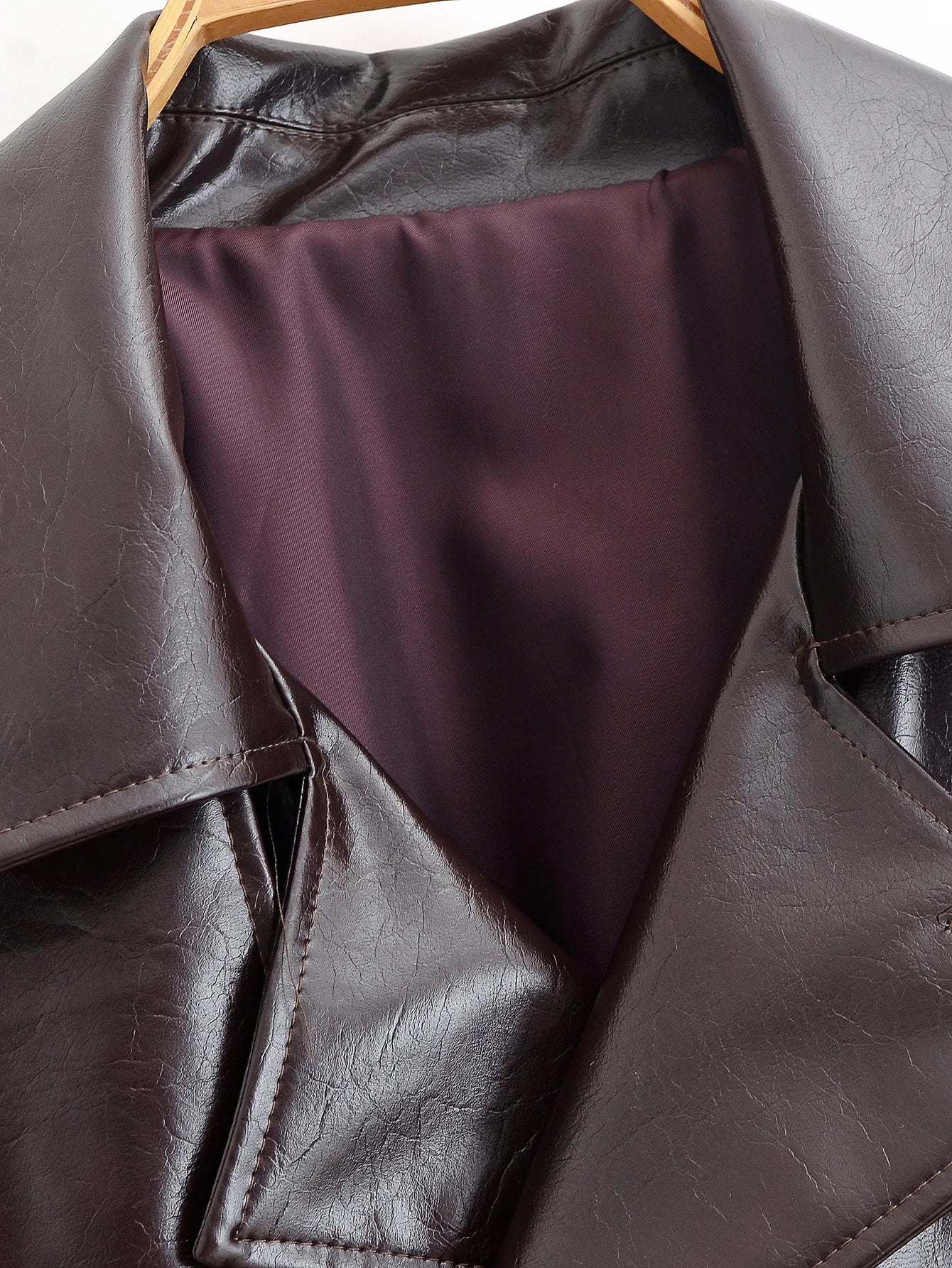 Leather windbreaker Jacket