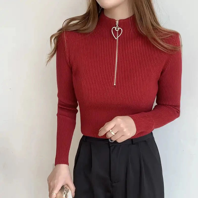 Love Zip Sweater