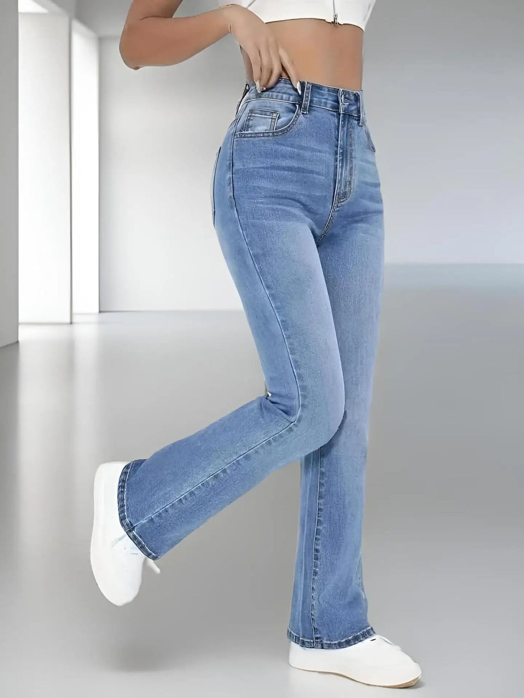 High-Waisted Skinny Jeans