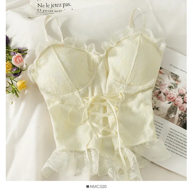 Lace Corset Crop Top